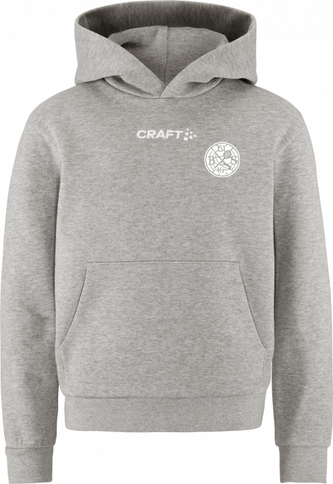 Craft - Bsih Hoodie Kids - Grå Melange DK